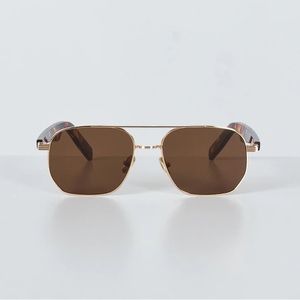 Princess Polly Figaro Sunglasses in Brown